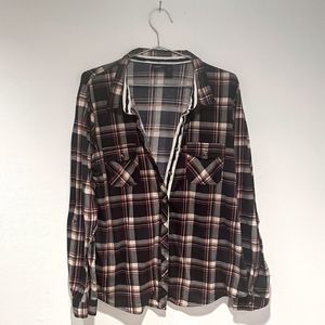 Daytrip plaid oversized button down